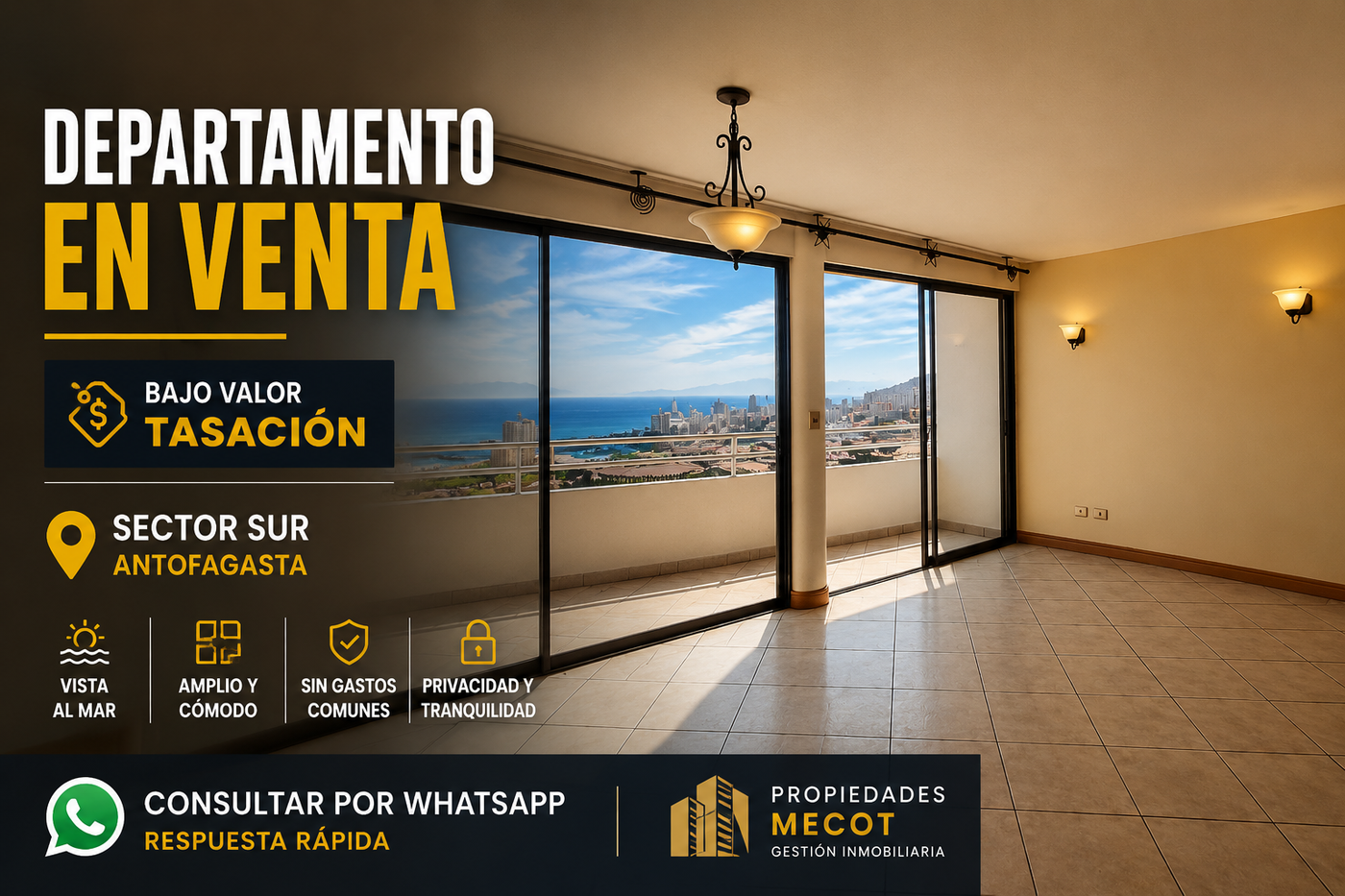 Departamento en venta Sector Sur Antofagasta | WhatsApp directo