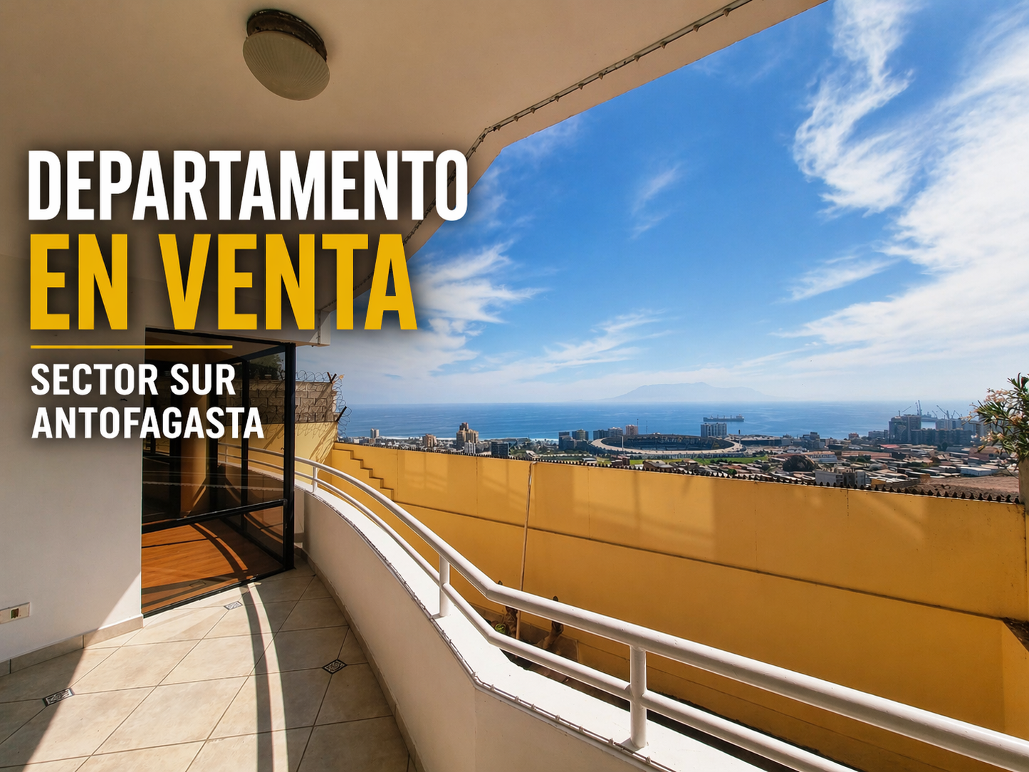 Departamento con Vista al Mar en Parque Inglés | 3D 2B + Estacionamiento y Bodega