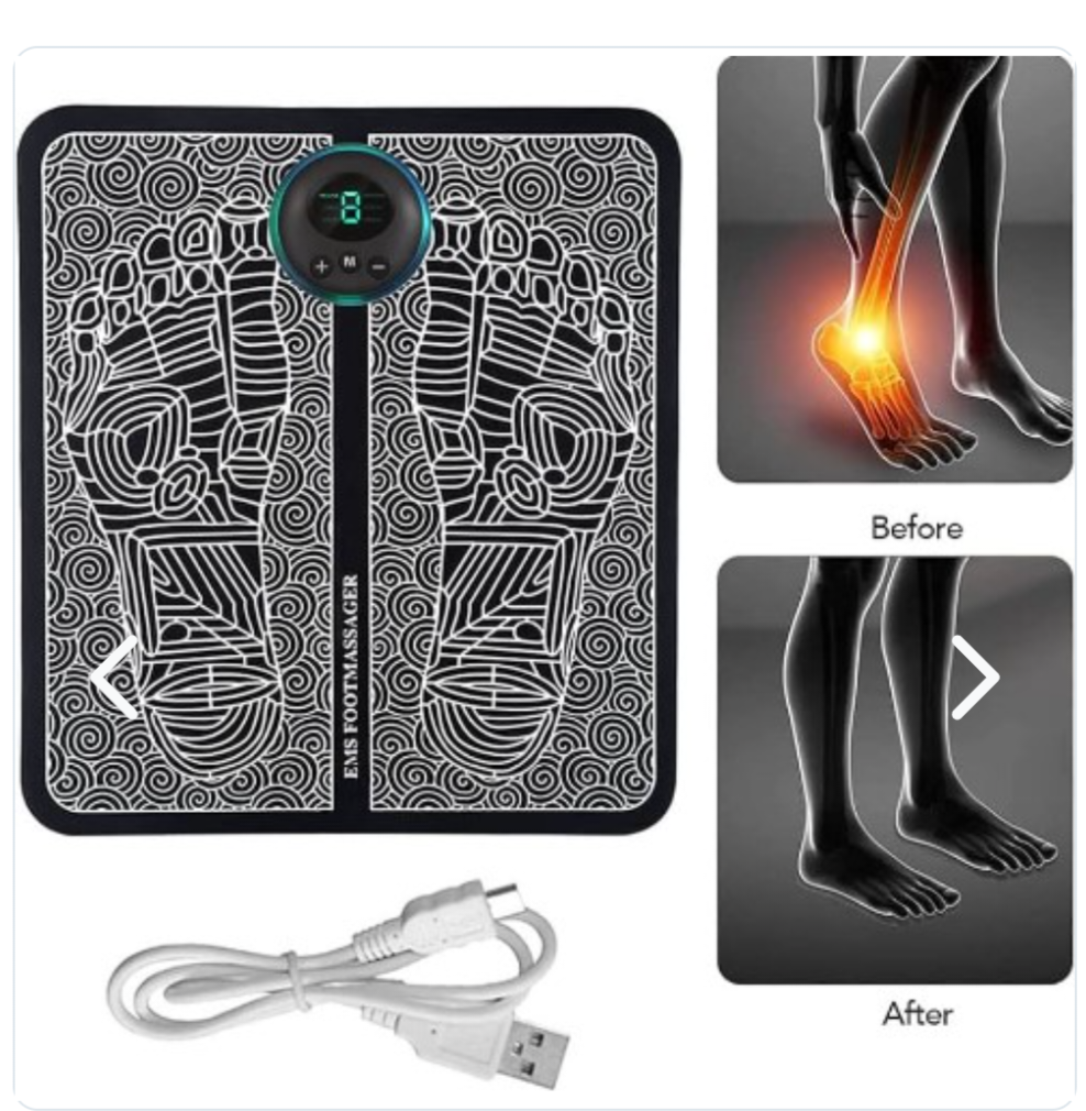 ✨ Alfombra Masajeador Eléctrico para Pies ✨
¡Tu spa personal en casa, cuando tú quieras!