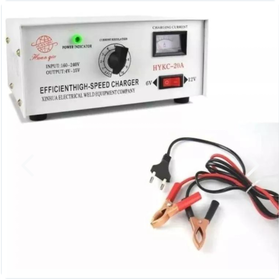 Cargador de baterías portátil 6V-12V